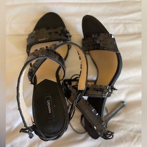 Shoes women heels sandals  mango